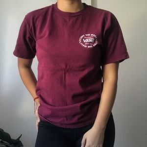 Vans Burgundy Short Sleeve Tee